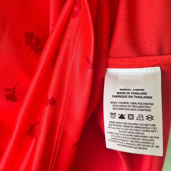 Nike Dri-Fit Slim Fit Athletic Floral Red Monochrome Sleeveless Shirt Tank. M. - Picture 9 of 17